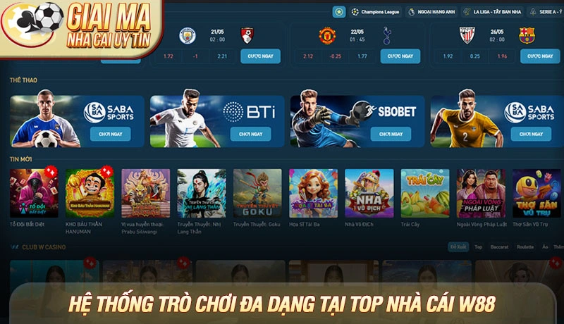 Link vào W88 - Hướng dẫn truy cập nhanh, an toàn và mới nhất 3 Hệ thống trò chơi đa dạng tại top nhà cái W88