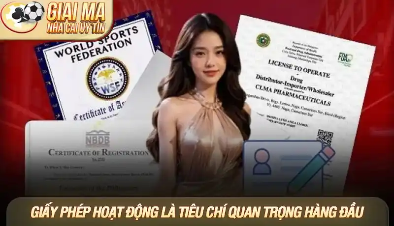 Nhà cái lừa đảo - Cẩm nang nhận diện và lựa chọn sân chơi an toàn 2025 1 Giấy phép hoạt động là tiêu chí quan trọng hàng đầu