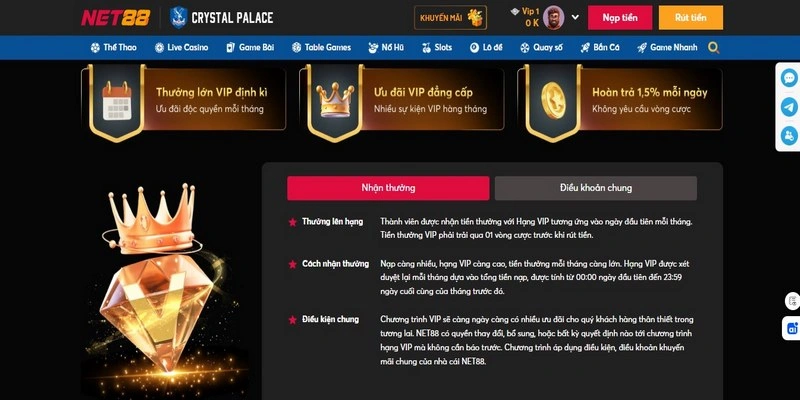 Giới thiệu chương trình hoàn trả tự động của Net88