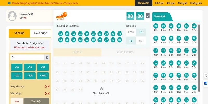 Net88 Có 10 Loại Trò Lô Đề Hấp Dẫn, Dễ Chơi Dễ Trúng 2 Keno Vietlott chọn số và theo dõi kết quả trong 5 phút/lượt