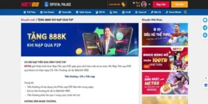 Nhận Ngay 888K Từ Net88 Khi Nạp Qua Phương Thức P2P