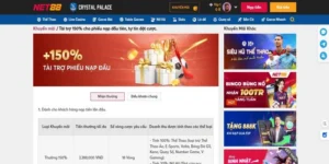 Ưu Đãi Nạp Đầu Net88 - Tặng 150% Số Tiền Tối Đa 3.388K